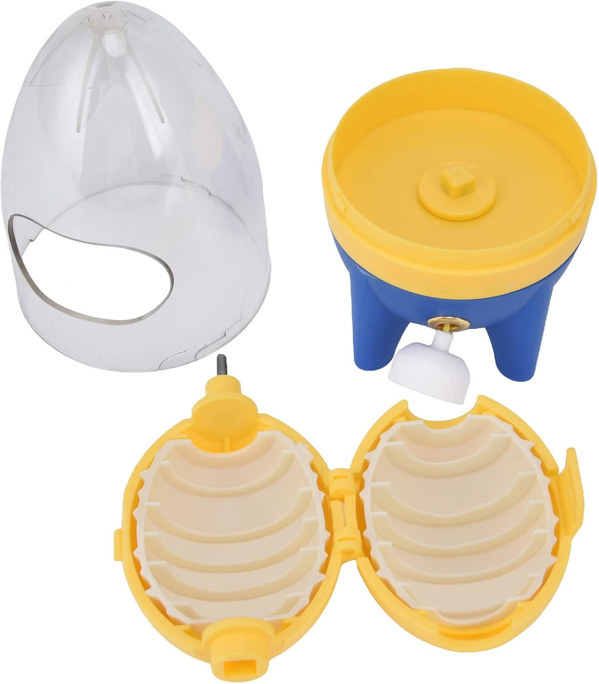 Egg Scrambler Shaker, Yolk Mixer, Portable Golden Egg Maker, Manual Egg Shaker, Egg Spinner Scrambler, Egg White and Yolk Spinning Mixer with Pull Rope to Make Hard Boiled Golden Eggs
